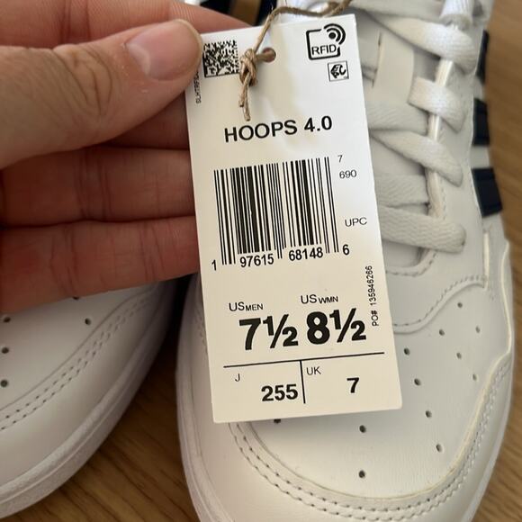 Unisex Adidas Hoops 4.0 Sneakers Mens Size 7.5 Womens Size 8.5 - Picture 7 of 13